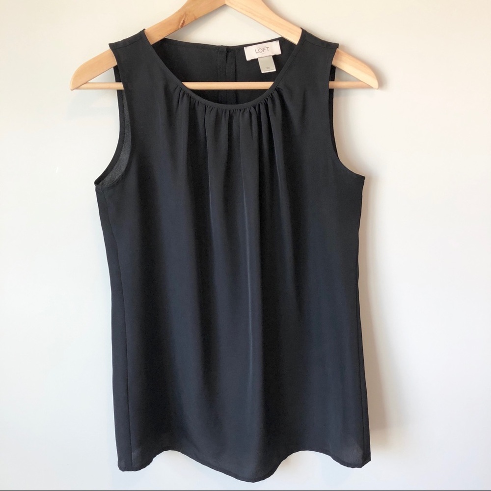 LOFT - Black Sleeveless Blouse